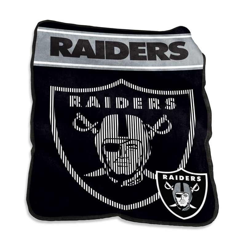 NFL Las Vegas Raiders Logo Brands 60×80 Raschel