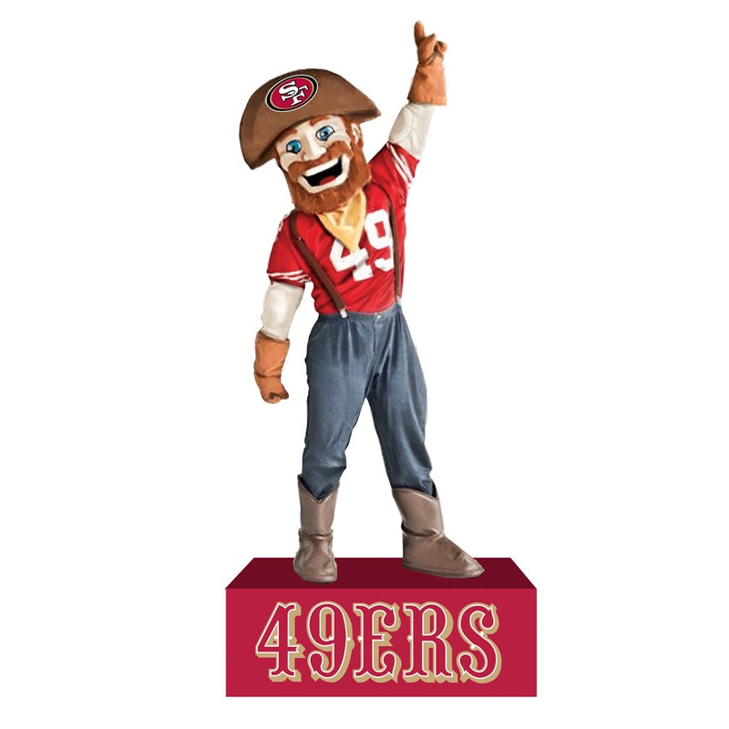 NFL San Francisco 49ers Evergreen 16″ Mascot Statue
