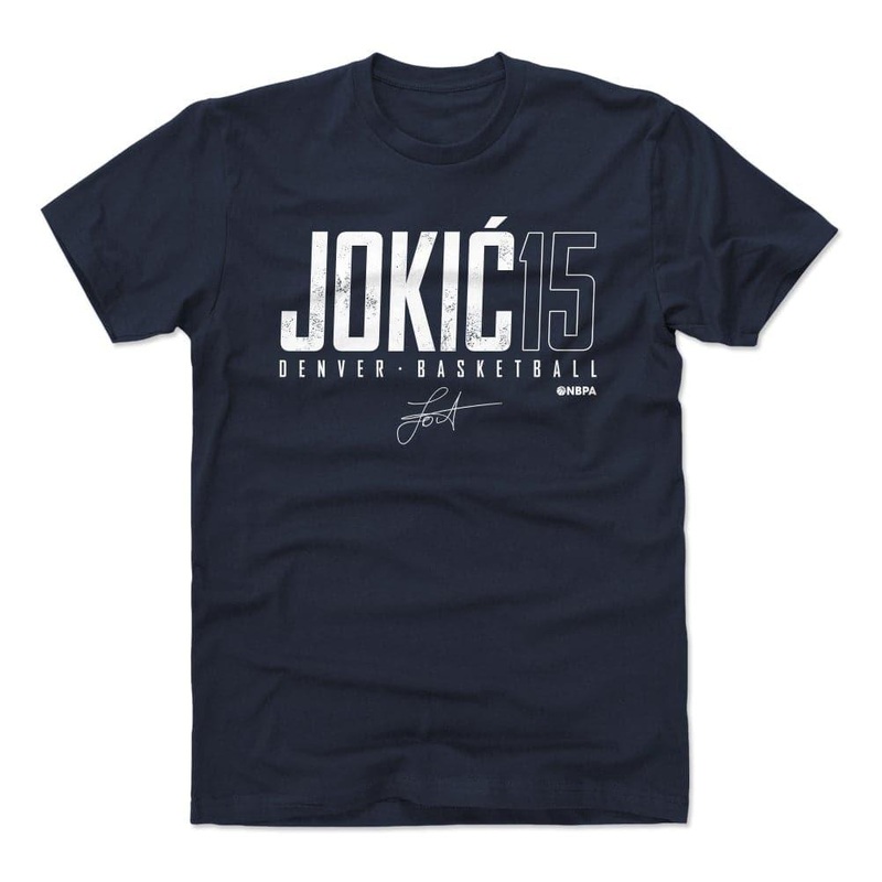 Nikola Jokic Denver Nuggets 500 Level NBA Denver Elite T-Shirt – Navy
