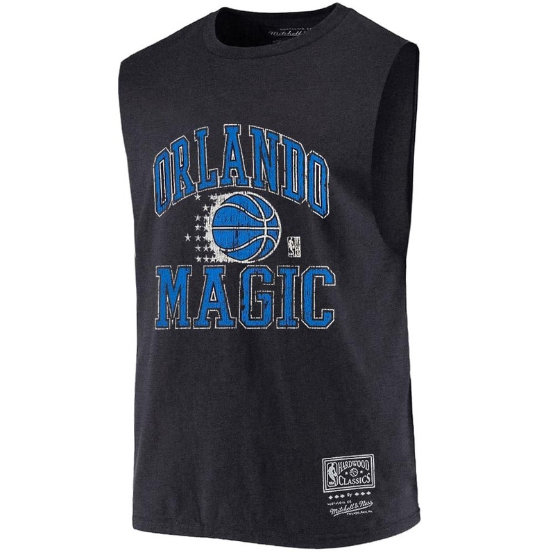Orlando Magic Mitchell & Ness NBA HWC Ivy Arch Vintage Muscle T-Shirt – Faded Black