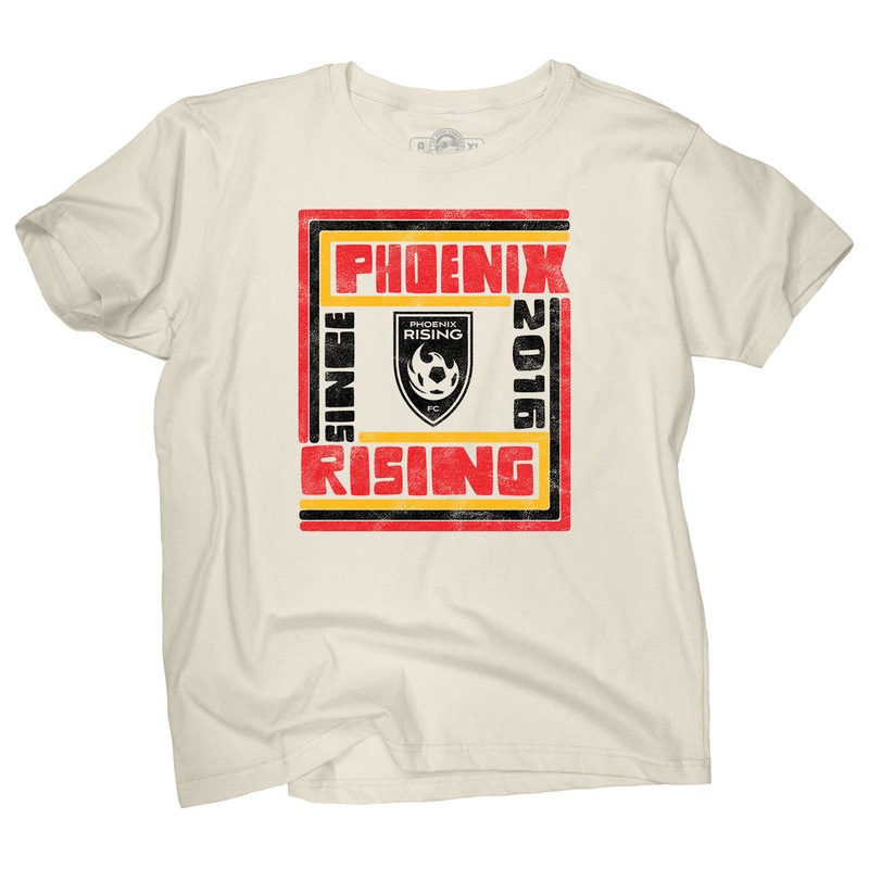 Phoenix Rising Duck Company Retro Lines T-Shirt – Cream