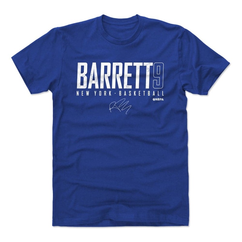 RJ Barrett New York Knicks 500 Level NBA Elite T-Shirt – Blue