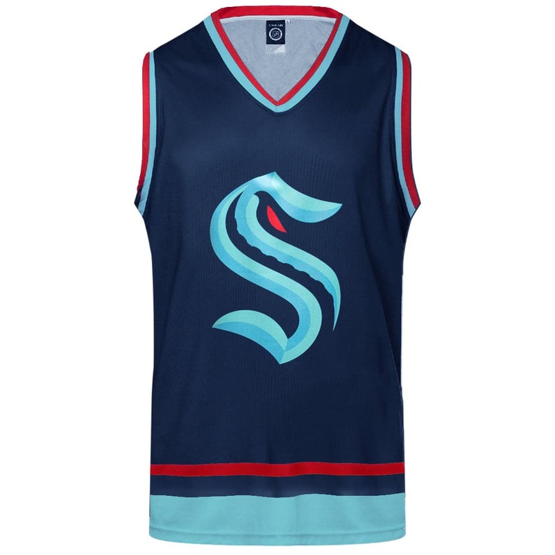Seattle Kraken Bench Clearers NHL Team Jersey Tank – Navy
