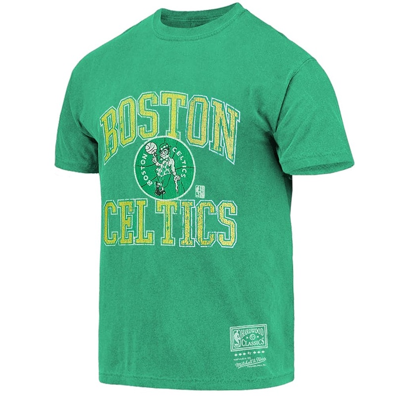 Boston Celtics Mitchell & Ness NBA HWC Ivy Arch Vintage T-Shirt – Faded Green