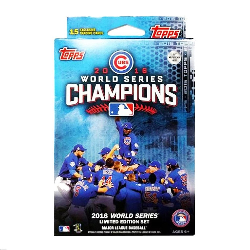 Chicago Cubs Topps MLB 2016 Champions Baseball Trading Cards Hanger Box – 15 Cards