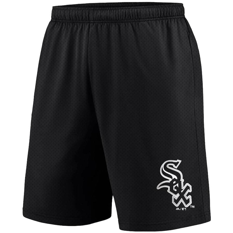 Chicago White Sox Majestic Athletic MLB Team Mesh Shorts – Black