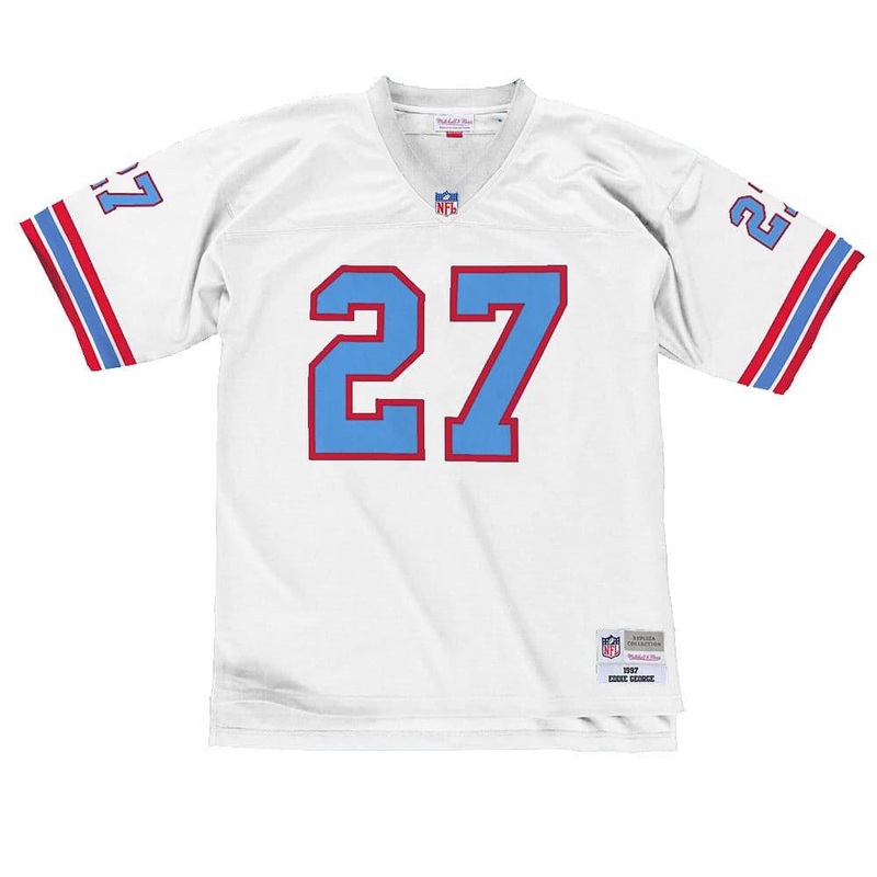 Eddie George Houston Oilers Mitchell & Ness NFL Legacy Jersey – White