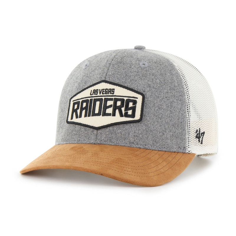 Las Vegas Raiders ’47 Drover Trucker Adjustable Hat – Gray