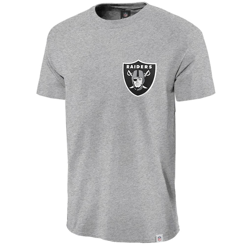 Las Vegas Raiders Majestic NFL Jeaner T-Shirt – Grey Marle