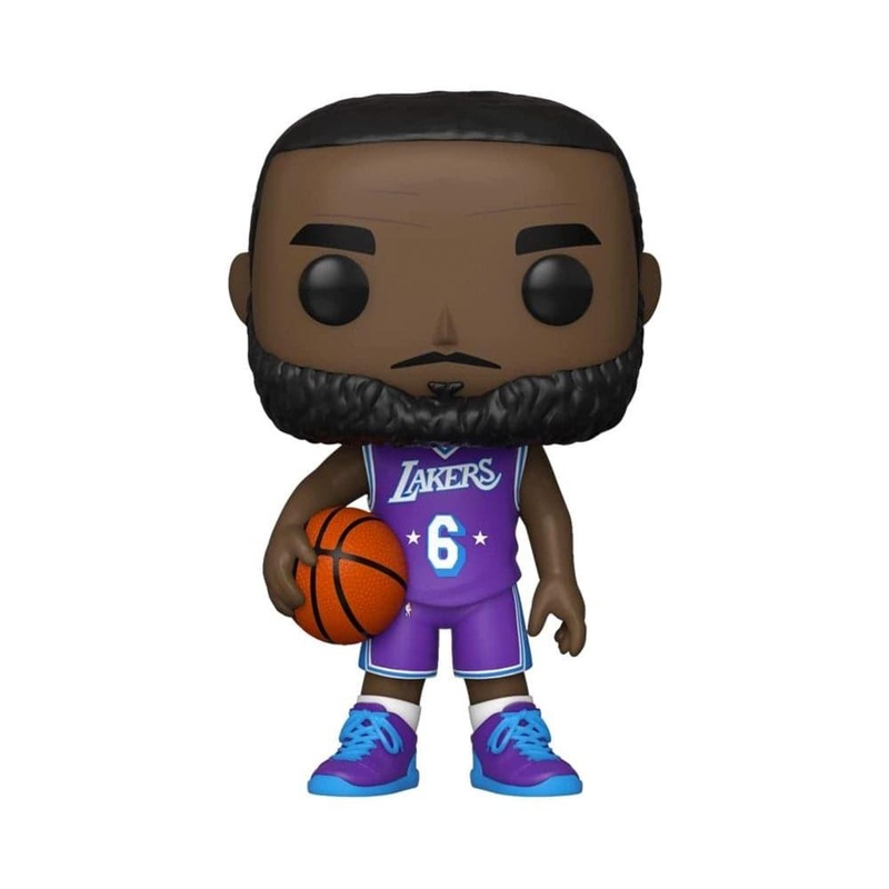 LeBron James Los Angeles Lakers Funko NBA 21-22 City Edition Pop Figure – Purple