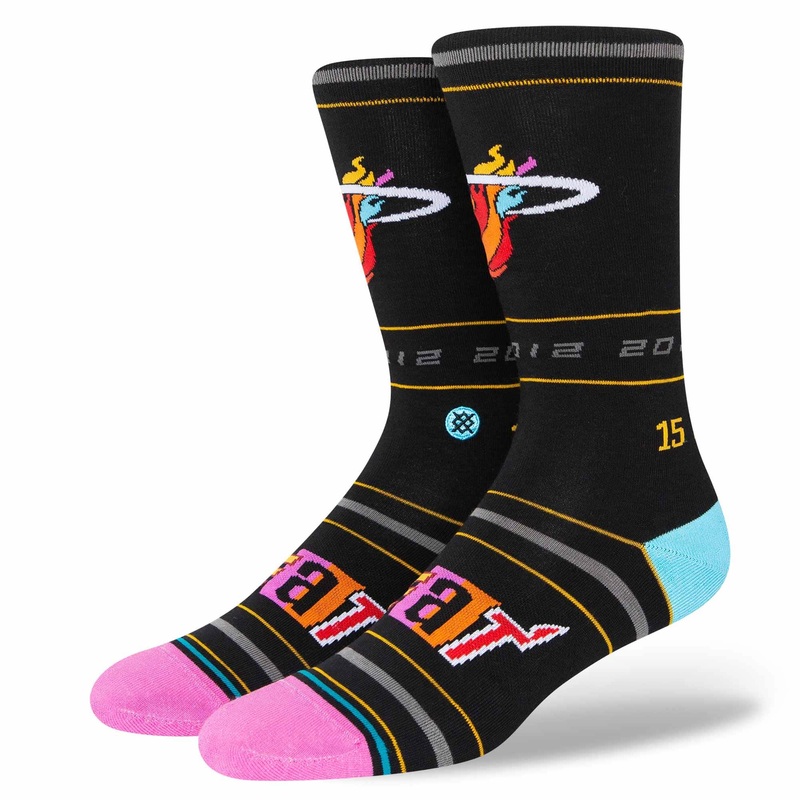 Miami Heat Stance NBA 21-22 City Edition Crew Socks – Black