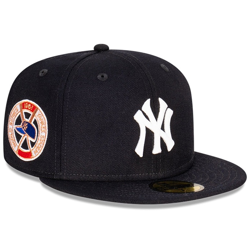 New York Yankees New Era MLB 1961 World Series Patch 59FIFTY Fitted Hat – Navy