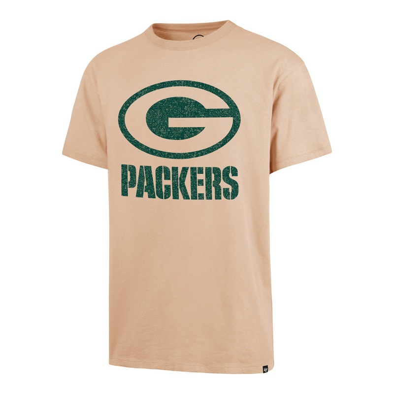 NFL Green Bay Packers ’47 Dusted Imprint River T-Shirt – Khaki