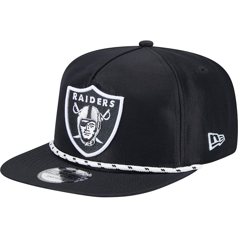 NFL Las Vegas Raiders New Era Team Rope Golfer 9FIFTY Hat – Black