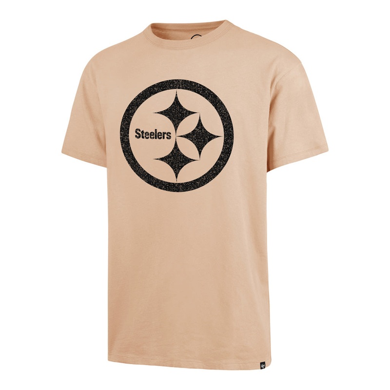 NFL Pittsburgh Steelers ’47 Dusted Imprint River T-Shirt – Khaki