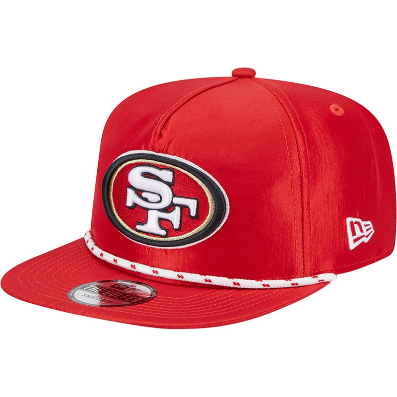 NFL San Francisco 49ers New Era Team Rope Golfer 9FIFTY Hat – Red