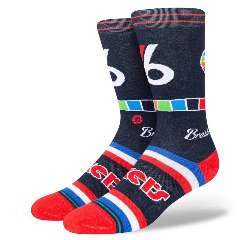 Philadelphia 76ers Stance NBA 21-22 City Edition Crew Socks – Navy