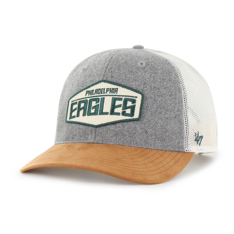 Philadelphia Eagles ’47 Drover Trucker Adjustable Hat – Gray