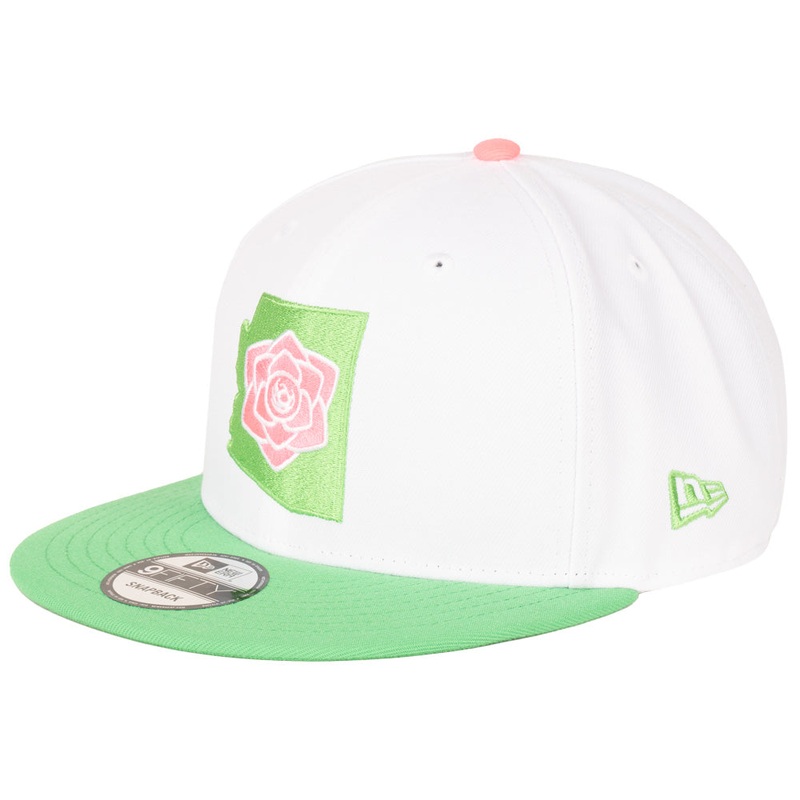 Phoenix Rising New Era Desert Rose 9FIFTY Snapback Hat – White
