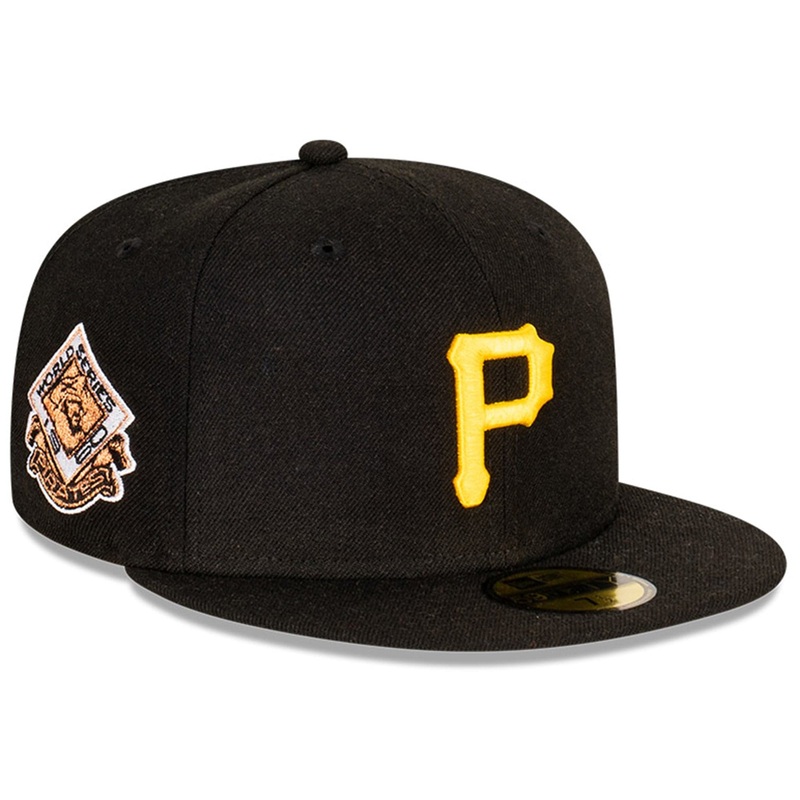 Pittsburgh Pirates New Era MLB 1960 World Series Patch 59FIFTY Fitted Hat – Black
