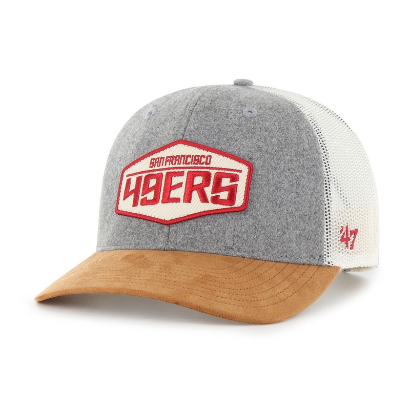 San Francisco 49ers ’47 Drover Trucker Adjustable Hat – Gray
