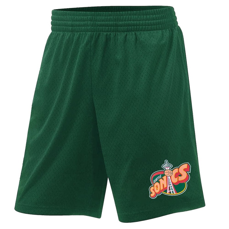 Seattle Supersonics Mitchell & Ness NBA HWC Basic Mesh Premium Shorts – Green