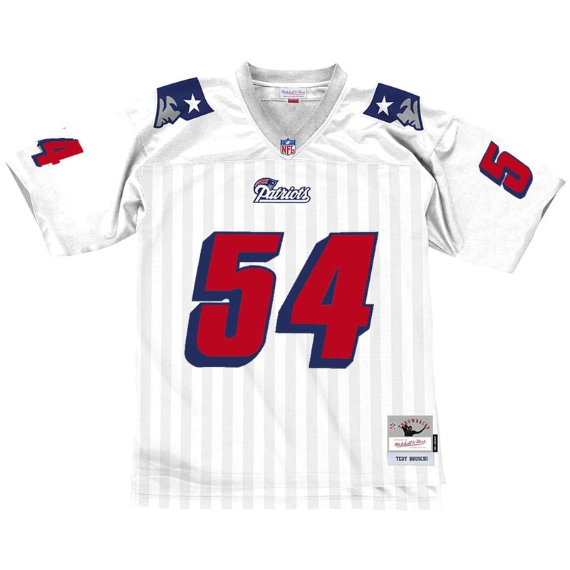 Tedy Bruschi New England Patriots Mitchell & Ness NFL Legacy Jersey – White