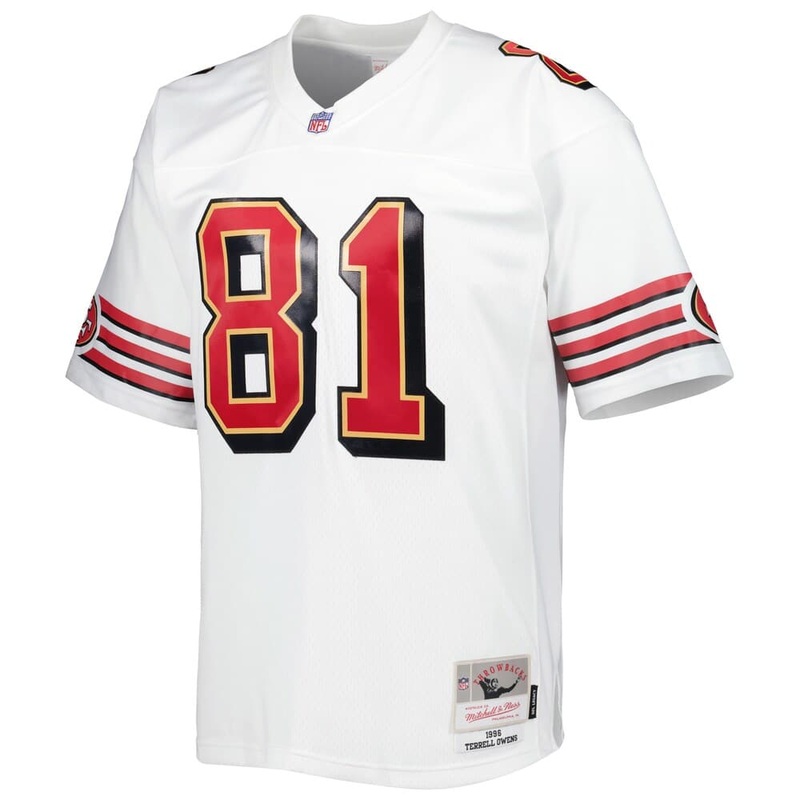 Terrell Owens San Francisco 49ers Mitchell & Ness NFL Legacy Jersey – White
