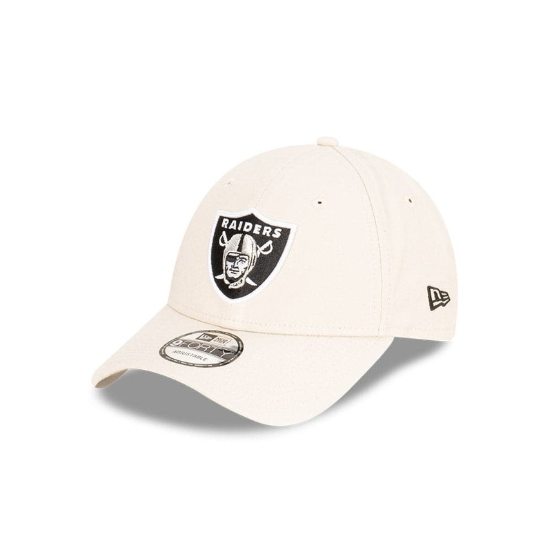 Youths Las Vegas Raiders New Era NFL Team 9FORTY Snapback Hat – Stone