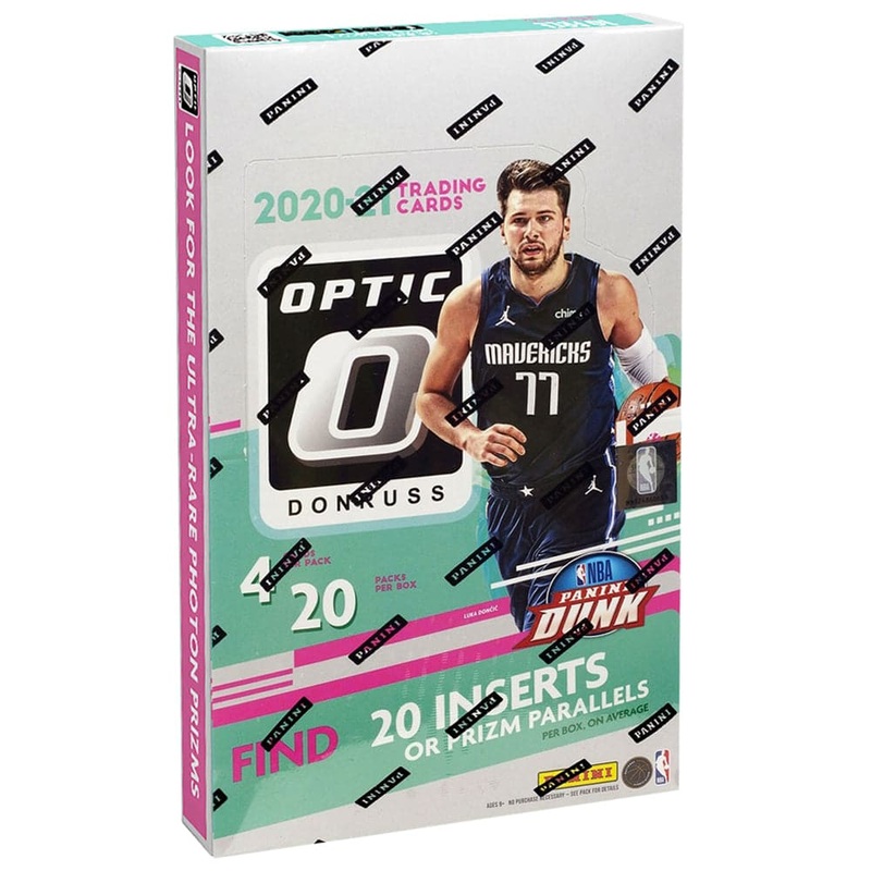 2020-21 NBA Panini Optic Basketball Retail Trading Card Box – 80 Cards