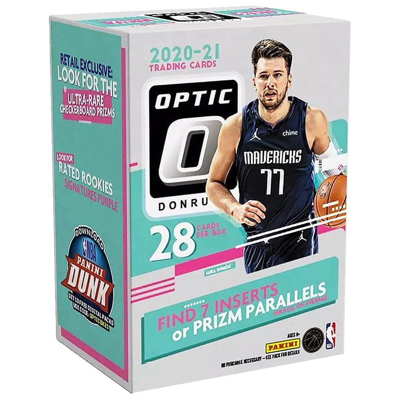 2020-21 NBA Panini Optic Basketball Trading Card Blaster Box – 28 Cards