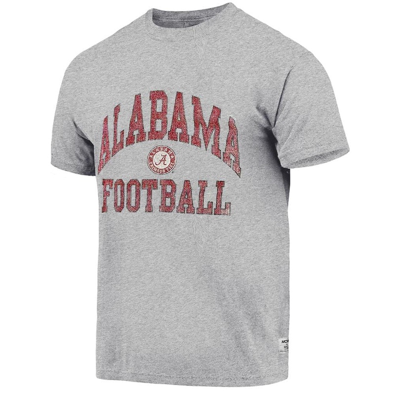 Alabama Crimson Tide USL NCAA Sport Arch Vintage T-Shirt – Grey Marle