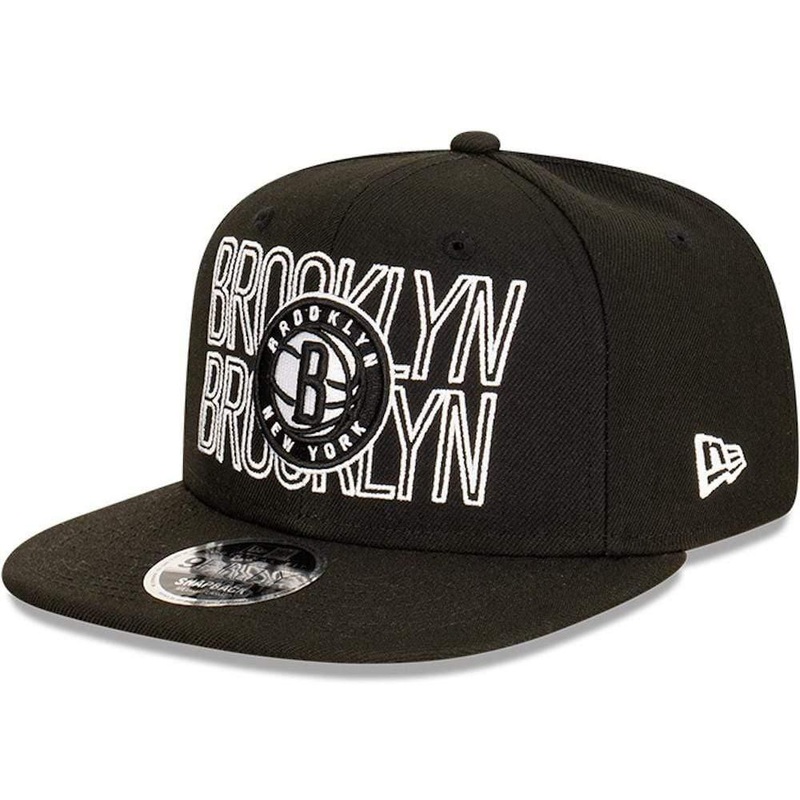Brooklyn Nets New Era NBA Neon Lights Original Fit 9FIFTY Snapback Hat – Black