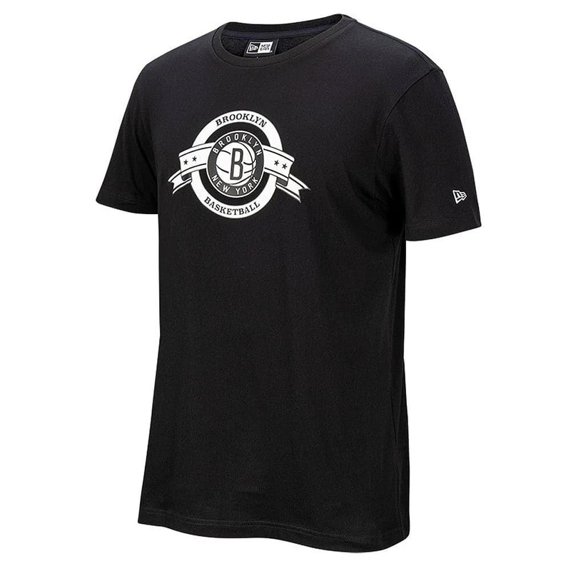Brooklyn Nets New Era NBA Ribbon Banner T-Shirt – Black