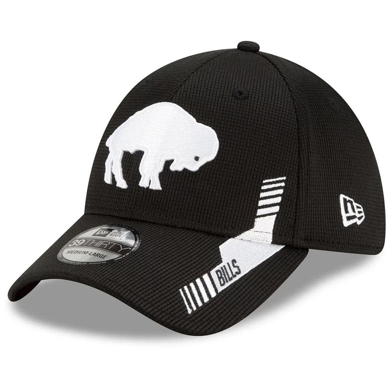 Buffalo Bills New Era NFL 2021 Sideline Throwback 39THIRTY Flex Fit Hat – Black