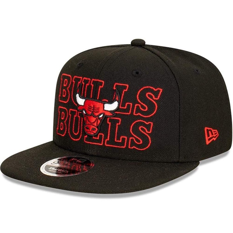 Chicago Bulls New Era NBA Neon Lights Original Fit 9FIFTY Snapback Hat – Black