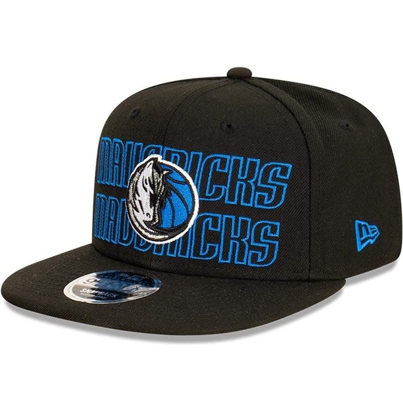 Dallas Mavericks New Era NBA Neon Lights Original Fit 9FIFTY Snapback Hat – Black