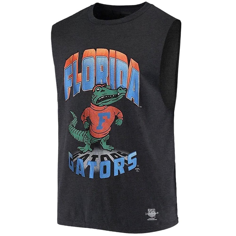 Florida Gators USL NCAA University Vintage Muscle T-Shirt – Faded Black