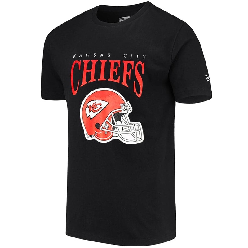 Kansas City Chiefs New Era NFL Helmet Arch T-Shirt – Black