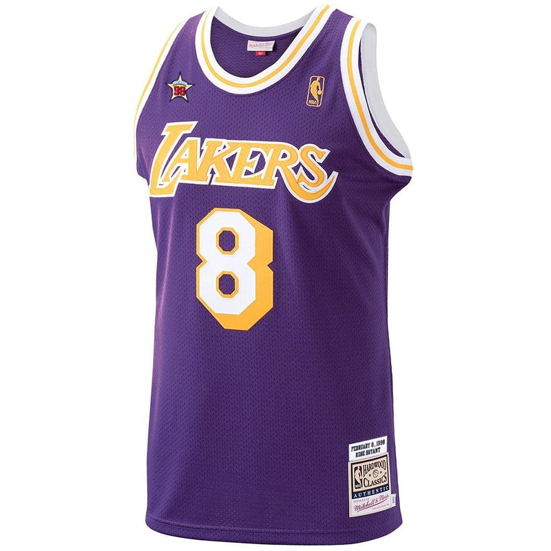 Kobe Bryant Los Angeles Lakers Mitchell & Ness NBA 98 All-Star Authentic Jersey – Purple