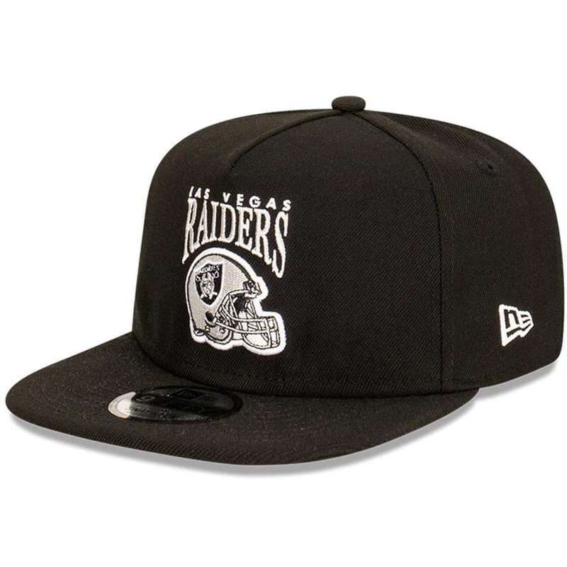 Las Vegas Raiders New Era NFL Helmet Arch 9FIFTY A-Frame Snapback Hat – Black