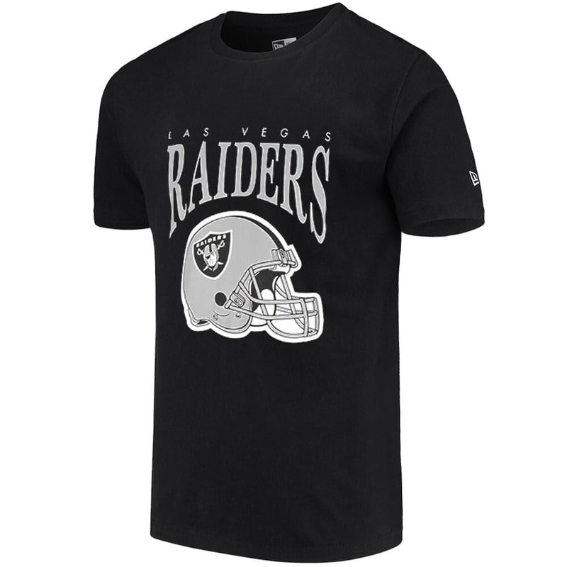 Las Vegas Raiders New Era NFL Helmet Arch T-Shirt – Black