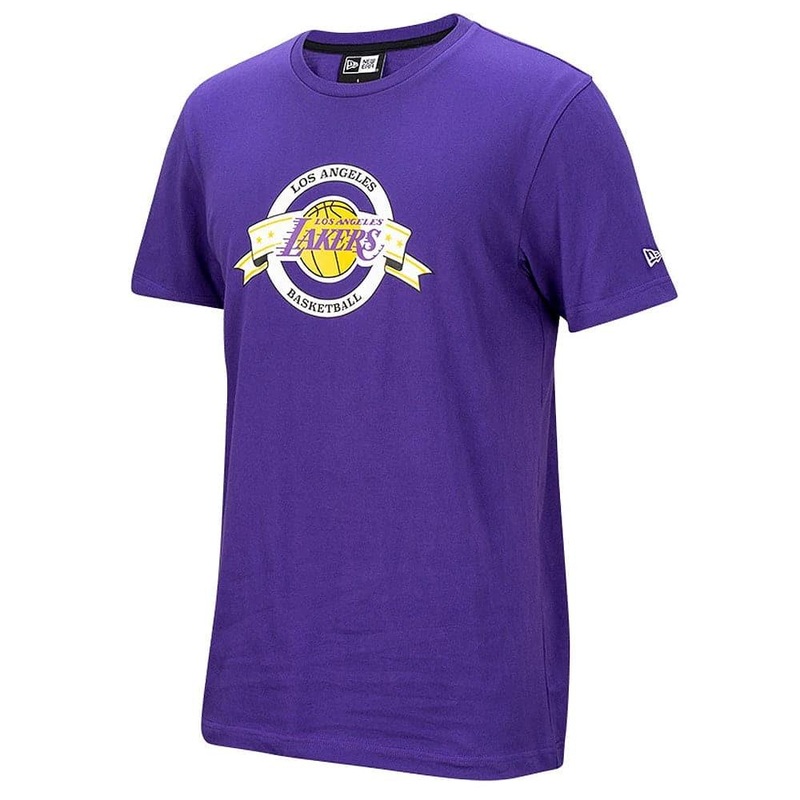 Los Angeles Lakers New Era NBA Ribbon Banner T-Shirt – Purple