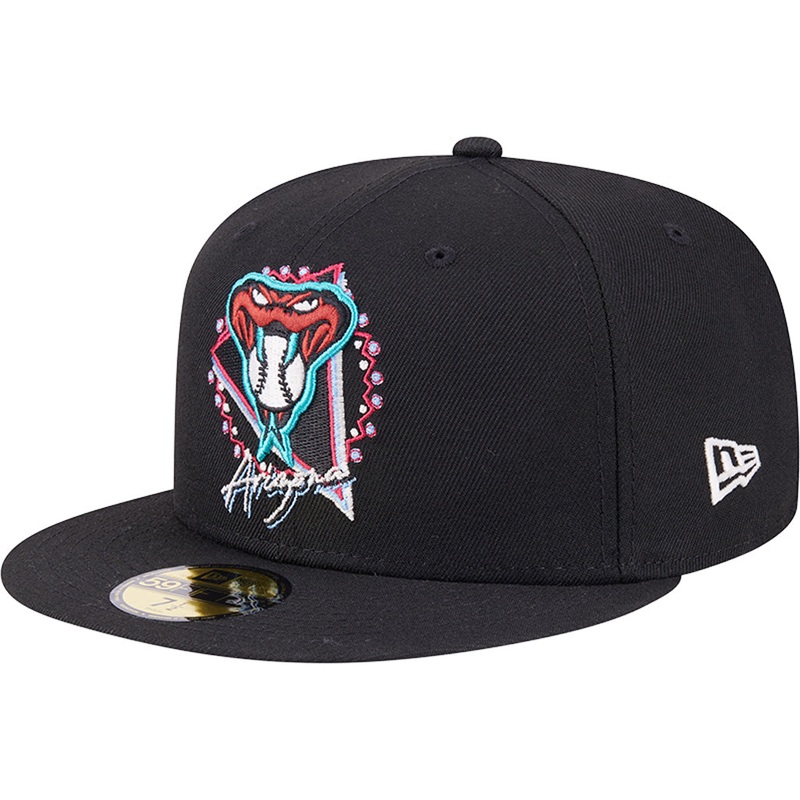 MLB Arizona Diamondbacks New Era Neon 59FIFTY Fitted Hat – Black