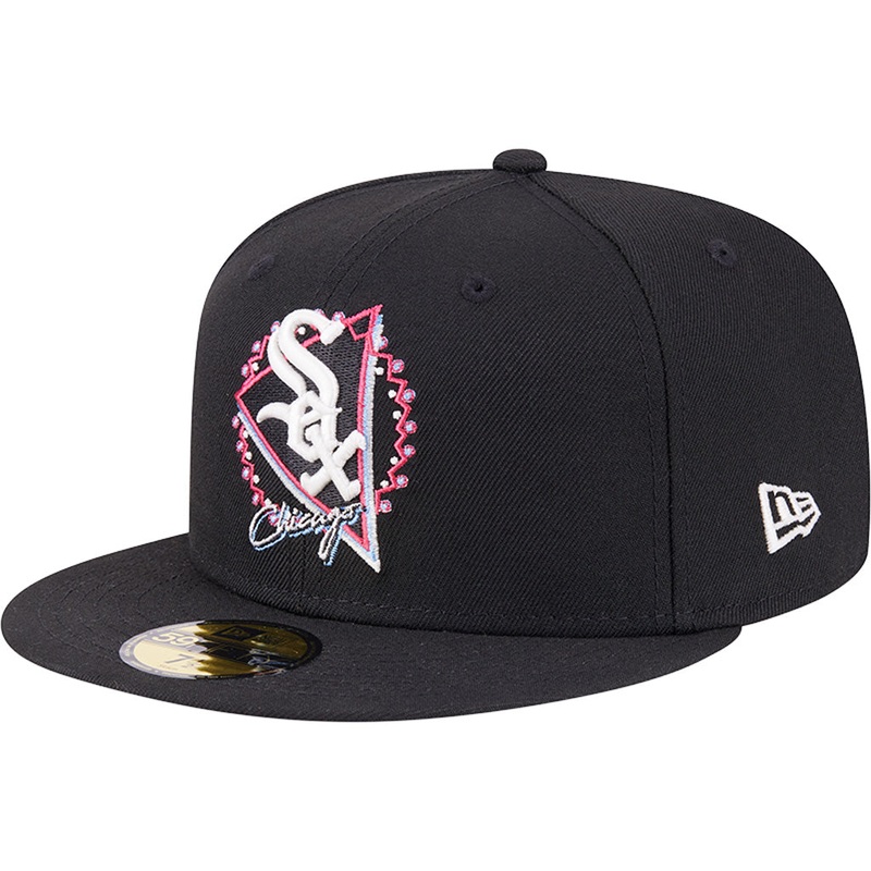 MLB Chicago White Sox New Era Neon 59FIFTY Fitted Hat – Black