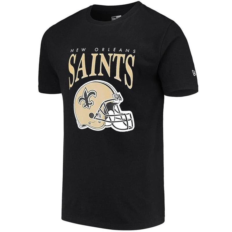 New Orleans Saints New Era NFL Helmet Arch T-Shirt – Black