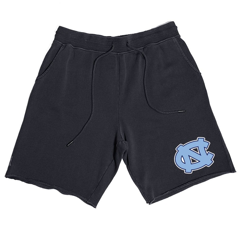 North Carolina Tar Heels USL NCAA Raw Edge Sweat Shorts – Faded Black