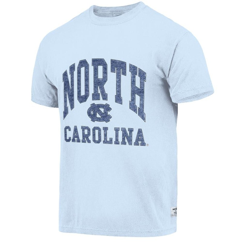 North Carolina Tar Heels USL NCAA Sport Arch Vintage T-Shirt – Light Blue