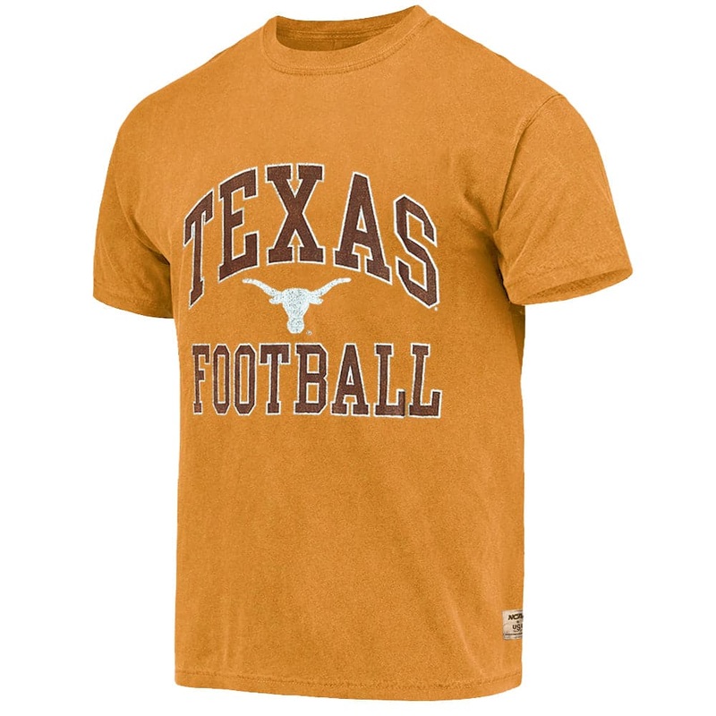 Texas Longhorns USL NCAA Team Arch Vintage T-Shirt – Faded Orange