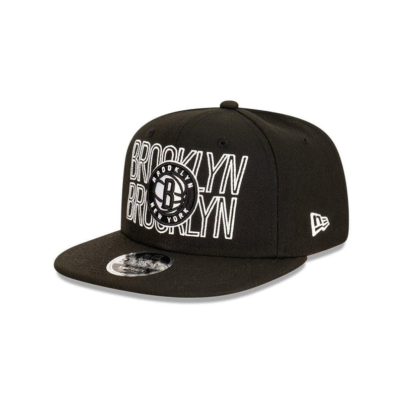 Youths Brooklyn Nets New Era NBA Neon Lights OF 9FIFTY Snapback Hat – Black